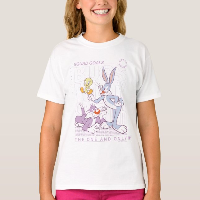 CAMISETA INSETOS BUNNY™, TWEETY™, CIDADÃOS SYLVESTER™ (Frente)