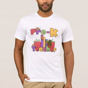 Camiseta Insetos e professor de Pre-K das maçãs