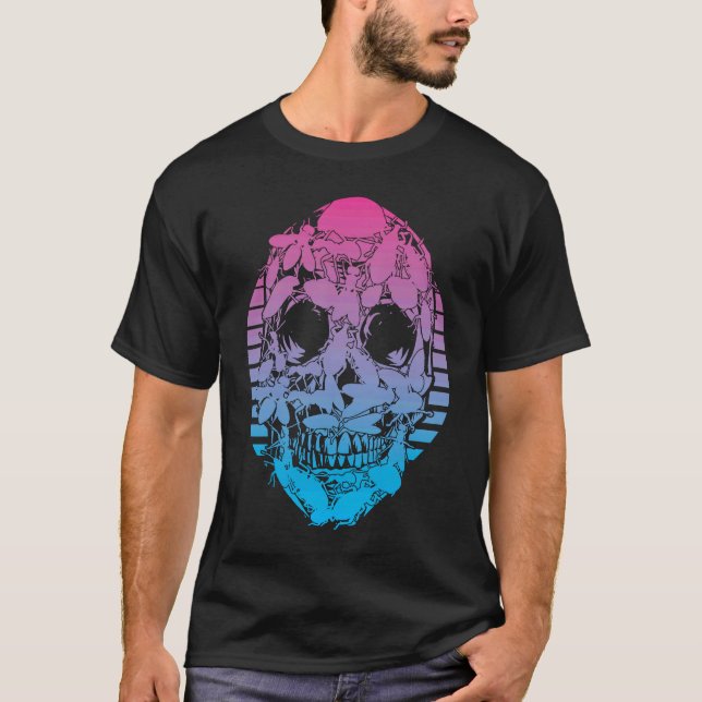 Camiseta insetos estética Vaporwave (Frente)