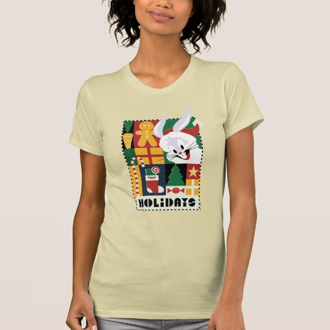 Camiseta INSETOS LOONEY™  BUNNY™ Feriados Crachá (Frente)