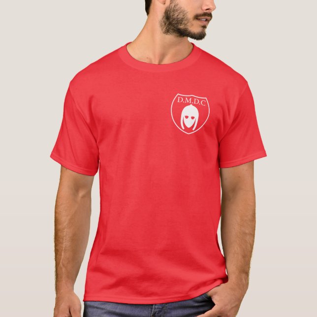 Camiseta Insígnia Branca de Detectoristas da DMDC (Frente)