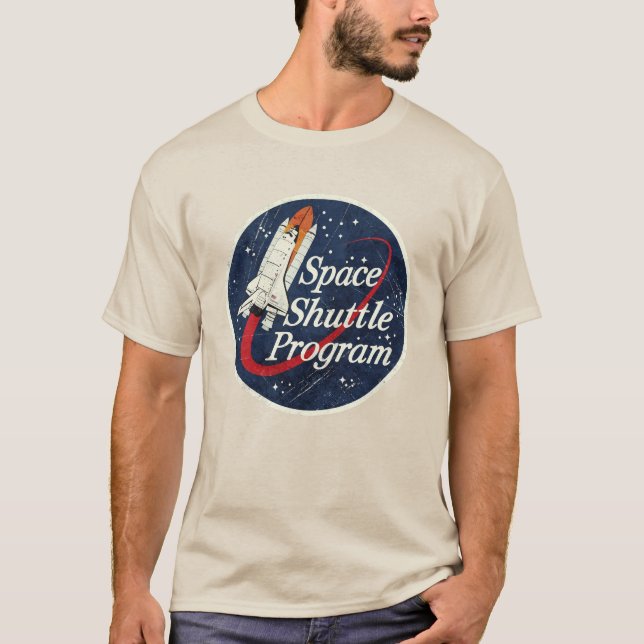 Camiseta Insígnia Clássica do Programa do Ônibus Espacial (Frente)