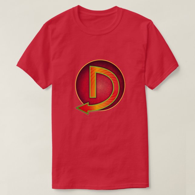 Camiseta Insígnia "D" Super Hero (Frente do Design)