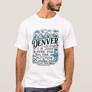 Camiseta INSÍGNIA DA ALTITUDE DE dENVER cOLORADO rOCKY mOUN