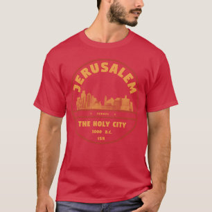 Camiseta Insígnia da Família da Cidade de Jerusalém Israel