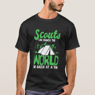 Camiseta Insígnia de Escoteiro Uniforme Natureza Vida Selva