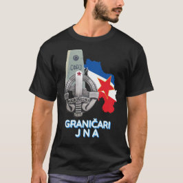 Camiseta Insígnia de guardas de fronteira JNA (Granicari JN