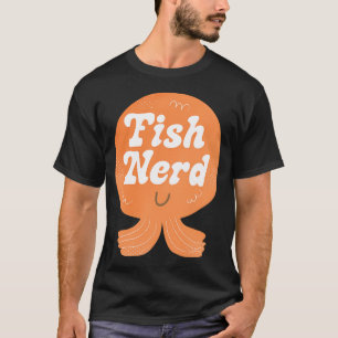 Camiseta Insígnia de Nerd de Peixe