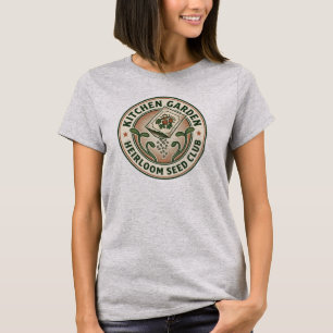 Camiseta Insígnia do Clube de Sementes Antigas do Jardim da