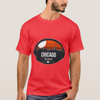 Camiseta Insígnia do Futebol de Chicago Skyline