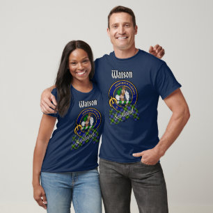 Camiseta Insígnia e Tartan do Clã Watson