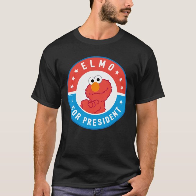 Camiseta Insígnia Elmo para Presidente (Frente)