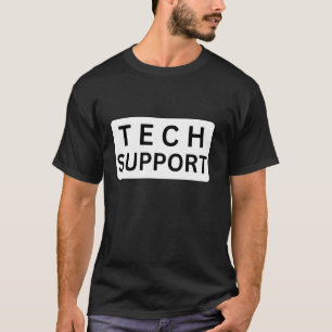 Camiseta Insígnia Engraçada de Suporte Técnico Gato Sarcást
