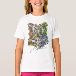 Camiseta Insígnia Floral Gráfica HOGWARTS™
