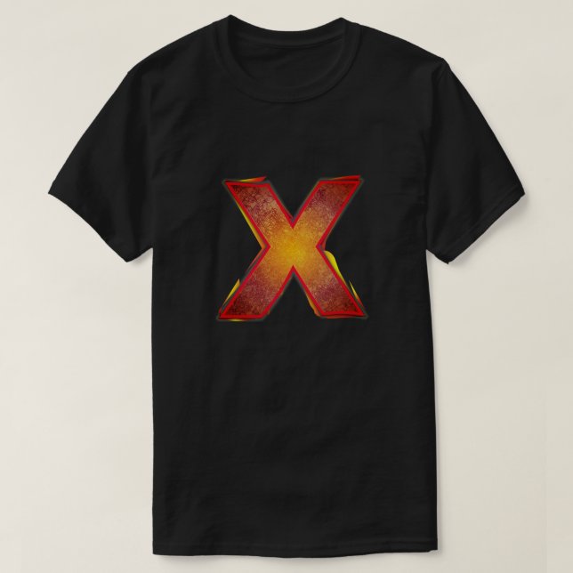 Camiseta Insígnia "X" Super Hero (Frente do Design)