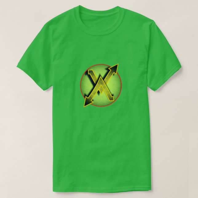 Camiseta Insígnia "X" Super Hero (Frente do Design)