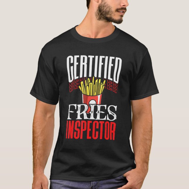 Camiseta Inspeção de Fries Certificados Sta de Inspeção de  (Frente)