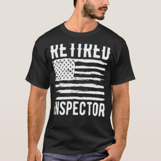 Camiseta Inspetor aposentado Profissão de inspetor american