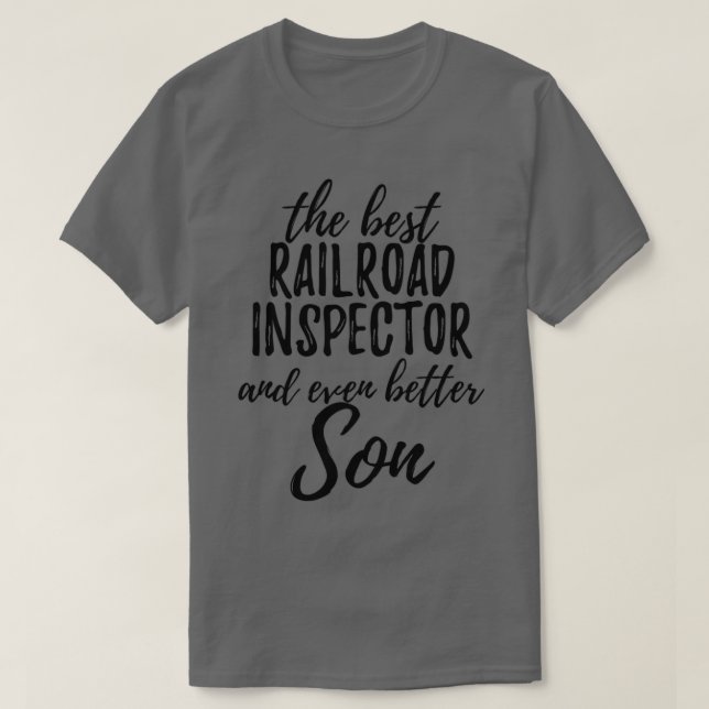 Camiseta Inspetor da ferrovia Son Funny Gift Idea para Cria (Frente do Design)