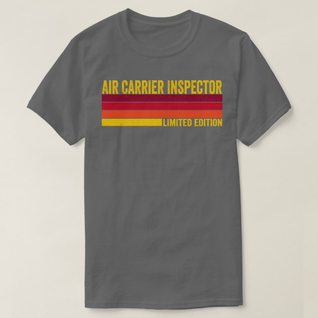 Camiseta Inspetor da transportadora aérea (Frente do Design)