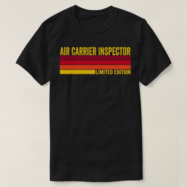 Camiseta Inspetor da transportadora aérea (Frente do Design)