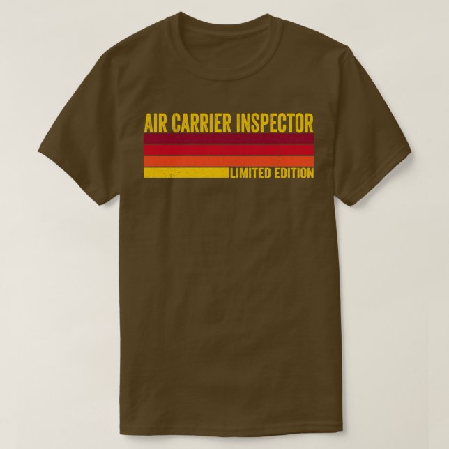 Camiseta Inspetor da transportadora aérea (Frente do Design)