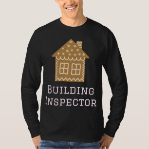 Camiseta Inspetor de Construção Diversão de Gingerbis House