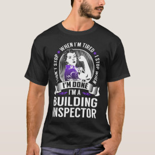 Camiseta Inspetor de Construção para quando eu terminar