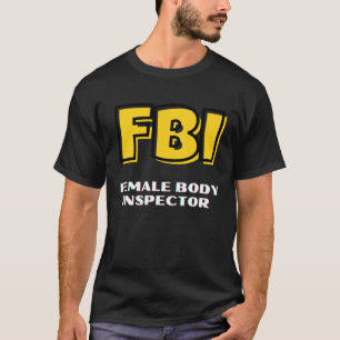 Camiseta Inspetor de corpo feminino do FBI para pai de Namo