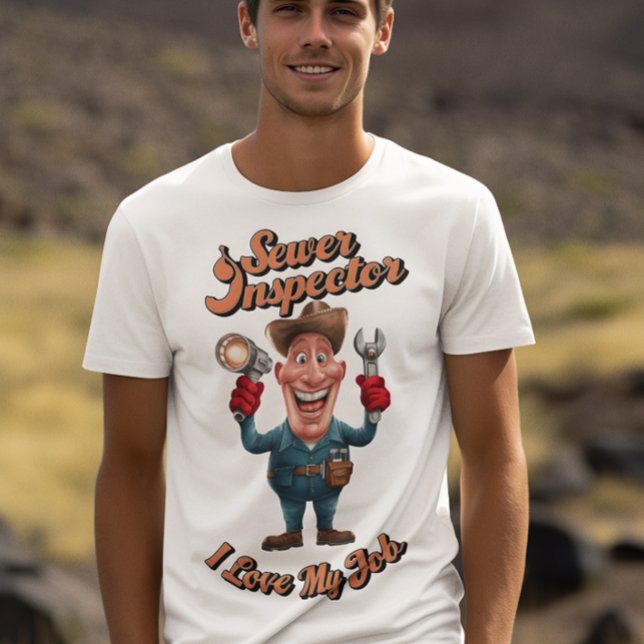 Camiseta Inspetor De Esgotos Com Chave (Criador carregado)