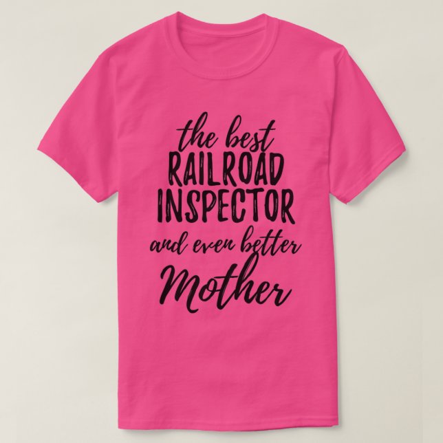 Camiseta Inspetor de ferrovia Madre Funny Gift Ideia para M (Frente do Design)
