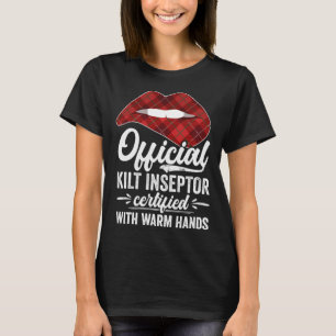 Camiseta Inspetor de Kilt Certificado Com Mãos Quentes Aman
