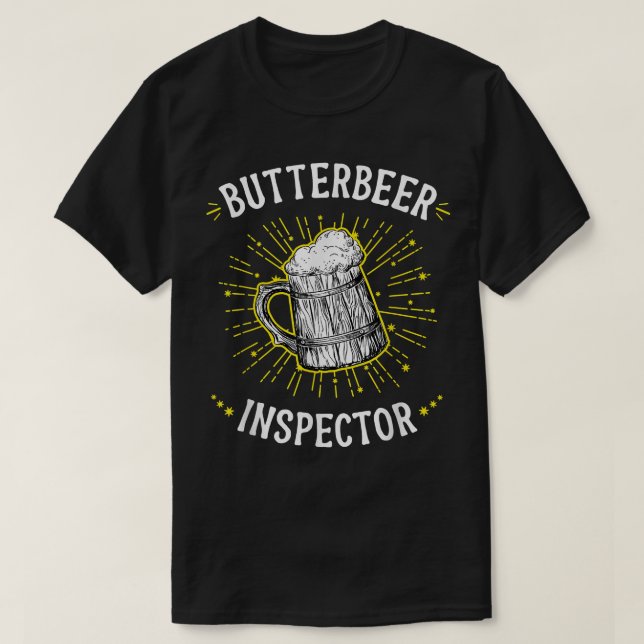 Camiseta Inspetor de manteiga - cerveja de manteiga (Frente do Design)