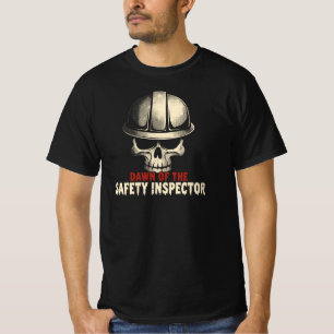 Camiseta Inspetor de Segurança Engraçado Capacete Halloween