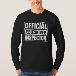Camiseta Inspetor oficial AEbleskiver - dinamarquês Pancake