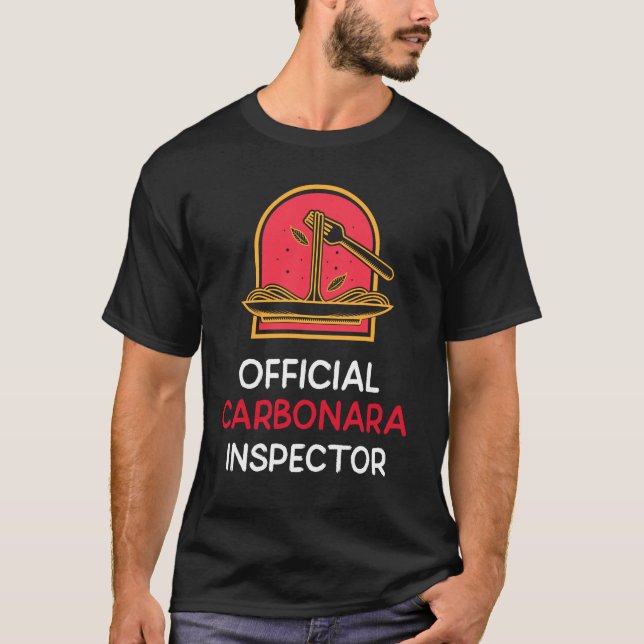 Camiseta Inspetor oficial da Carbonara (Frente)