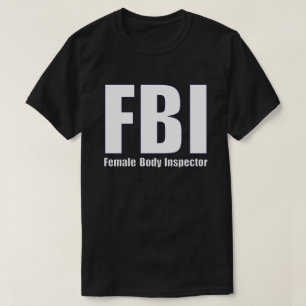 Camiseta Inspetora do corpo feminino do FBI