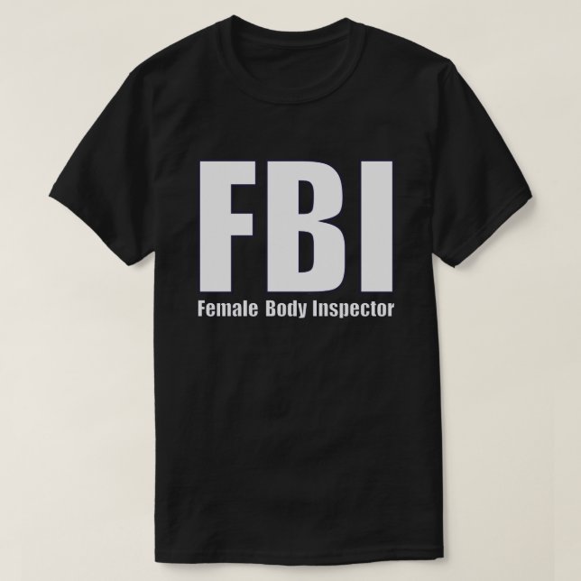 Camiseta Inspetora do corpo feminino do FBI (Frente do Design)