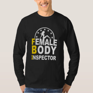 Camiseta Inspetora do corpo feminino do FBI