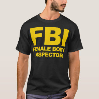 Camiseta Inspetora do corpo feminino oficial do FBI