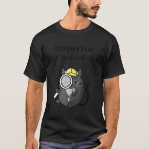 Camiseta Inspetora Pawroit Mulheres Gata Detetive com Lupa