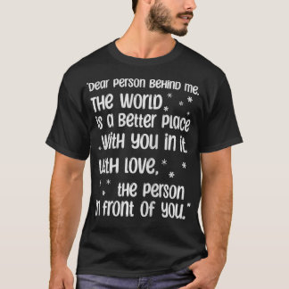 Camiseta Inspiração cita motivação, querida pessoa Behi