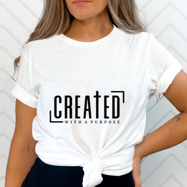 Camiseta Inspiração Criada Com Objetivo Positivo (Criador carregado)