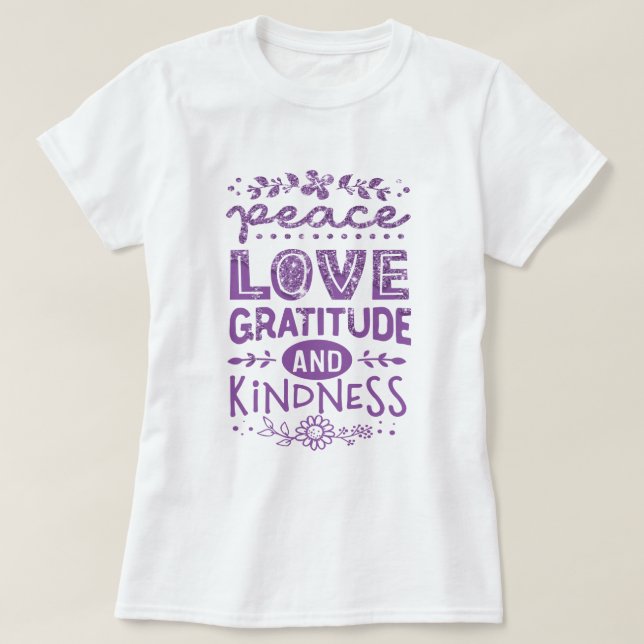 Camiseta Inspiração de brilho roxo (Frente do Design)