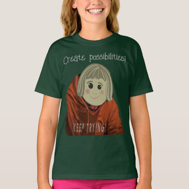 Camiseta Inspiração de Rosto Simples Com Possibilidades (Frente)