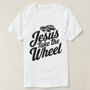 Camiseta Inspiração "Jesus pegue a roda"