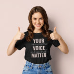 Camiseta Inspiração na Citação de Motivação da Sua Matéria<br><div class="desc">Inspiração na Citação de Motivação da Sua Matéria de Voz</div>