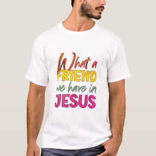 Camiseta Inspiração QUE AMIGO TEMOS EM JESUS