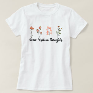 Camiseta Inspiracional de Flores Selvagens