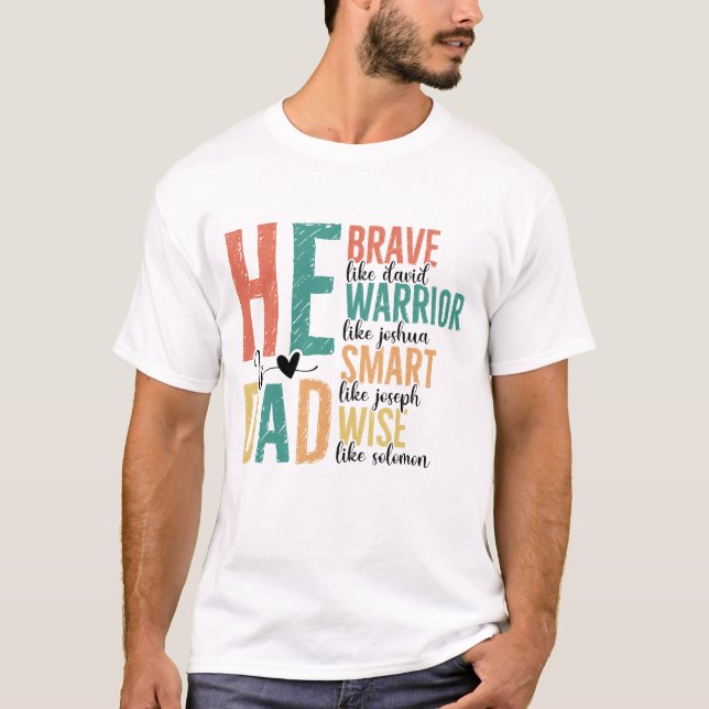Camiseta Inspiracional/Ele Está Dizendo Pai/Dia de os pais (Frente)